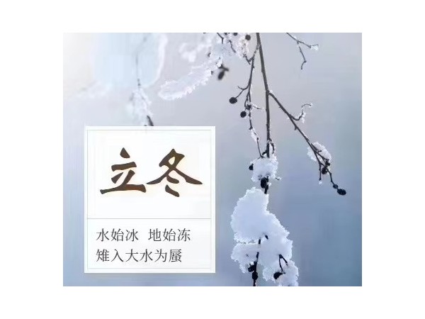 立冬：水始冰，地始冻，雉入大水为蜃